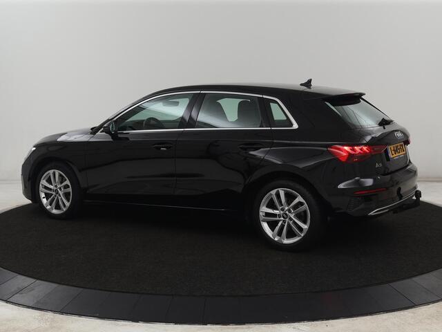 Audi A3 SPORTBACK 30 TFSI Business edition | Sportstoelen | Trekhaak | Carplay | 17'' | Navigatie | Virtual Cockpit | Full LED | Climate control | Parkeerhulp | Bluetooth | Cruise control