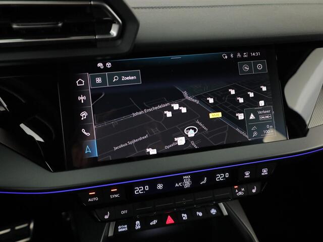 Audi A3 SPORTBACK 40 TFSI e S edition 204 pk S-tronic | Verlengde garantie | Navigatie | Parkeersensoren (Park assist) | Achteruitrijcamera | Adaptieve cruise control | Stoelverwarming | S-Line |
