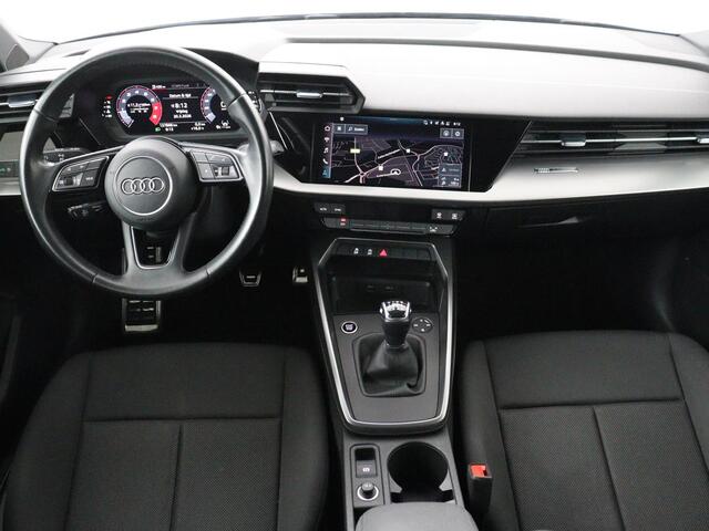 Audi A3 SPORTBACK 35 TFSI Pro Line | Carplay | Adaptive cruise | Virtual Cockpit | Navigatie | Full LED | 18'' | Climate control | Parkeerhulp | Bluetooth