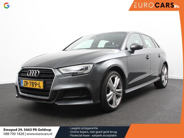 Audi A3 SPORTBACK 1.5 TFSI CNG Automaat S-Line Navigatie Parkeersensoren achter Cruise Control Stoelverwarming 18"Lichtmetalen velgen Ledverlichting Climate Control