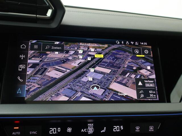 Audi A3 SPORTBACK 40 TFSI e S edition 204 pk S-tronic | Panoramadak | Adaptieve Cruise Control | Sfeerverlichting | Camera | Inklapbare spiegels | Stoelverwarming |