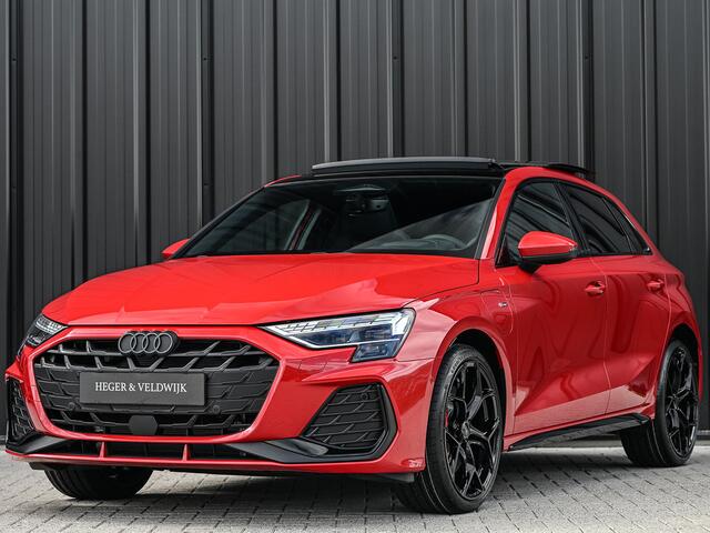 Audi A3 SPORTBACK 45 TFSI e S edition Competition | Panoramadak | 5 jr garantie | Ambiance interieur | Active Cruise | Sonos Sound | S-Seats + Memory | Head-Up | Camera | Stoelverwarming | Keyless