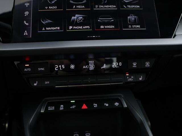 Audi A3 SPORTBACK 40 TFSIe 204pk S-tronic S edition · Camera · Apple/Android Car Play · Stoelverwarming · Navigatie · P-Sensoren · 17'' Inch · Garantie t/m 18-08-2029 of 100.000km