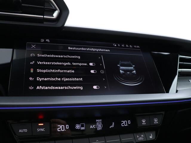 Audi A3 SPORTBACK 40 TFSI 204pk S edition · Panoramadak · Camera · Sonos Audio · Elek. Achterklep · Dodehoek Detectie · 18'' Inch · Garantie t/m 24-08-2030 of 100.000km