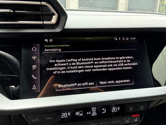 Audi A3 SPORTBACK 40 TFSIe 204pk S Edition · SOH 100% · Camera · Apple/Android Car Play · Zwart Optiek · ACC · Stoelverwarming · Parkeerassistent · Garantie t/m 08-07-2029 of 100.000km