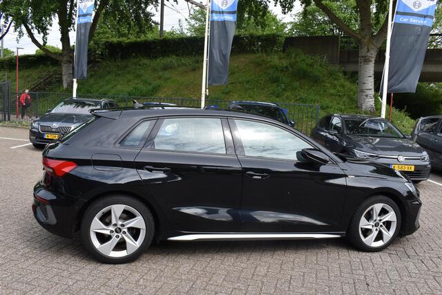 Audi A3 SPORTBACK 35 TFSI S edition S-line | Leder | Adaptieve Cruise | Navi | Carplay | 12 mnd BOVAG garantie | Whatsapp 06-53188999