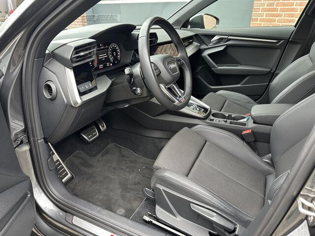 Audi A3 SPORTBACK 45 TFSI e S-Line edition Comp. Leder/Alcantara,Matrix,Stoelverw,El klep,28950incl btw