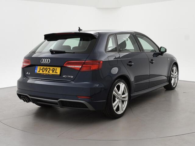 Audi A3 SPORTBACK 40 TFSI 190 PK S-TONIC AUT. DESIGN PRO LINE *COSMOSBLAUW METALLIC* + CARPLAY | STOEL/STUURVERW. | 18 INCH