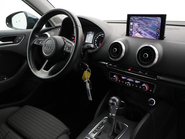 Audi A3 SPORTBACK 40 TFSI 190 PK S-TONIC AUT. DESIGN PRO LINE *COSMOSBLAUW METALLIC* + CARPLAY | STOEL/STUURVERW. | 18 INCH