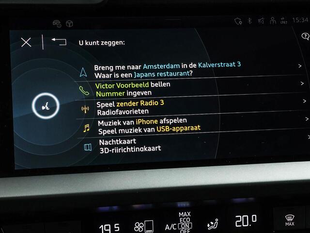 Audi A3 SPORTBACK 40 TFSIe 204pk S Edition · Camera · Apple/Android Car Play · Parkeerassistent · ACC · Optiekpakket Zwart · Stoelverwarming · Garantie t/m 08-07-2029 of 100.000km