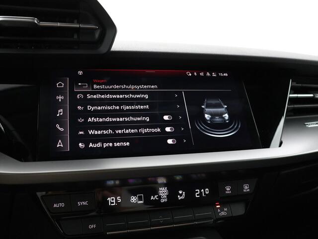 Audi A3 SPORTBACK 45 TFSIe 245pk S-tronic S edition Competition · Apple/Android Car Play · Adaptive Cruise Control · Elek. inklap b.spiegels · Navigatie · 18'' ·