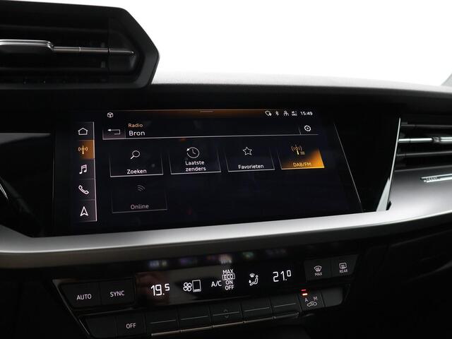 Audi A3 SPORTBACK 45 TFSIe 245pk S-tronic S edition Competition · Apple/Android Car Play · Adaptive Cruise Control · Elek. inklap b.spiegels · Navigatie · 18'' ·