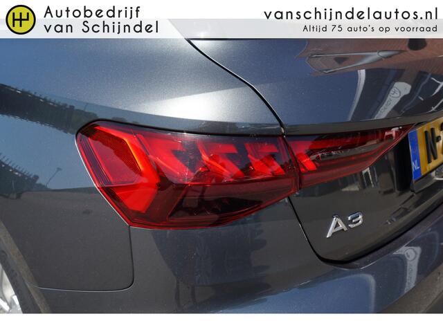 Audi A3 SPORTBACK 30 TFSI S-EDITION ORIGINEEL NEDERLANDS FULL LED ZWARTE HEMEL VIRTUEEL COCKPIT NAVI ANDROID/APPLECARPLAY ADAPTIEVE CRUISE CLIMA PDC V+A LMV 1/2LEDER ENZ...