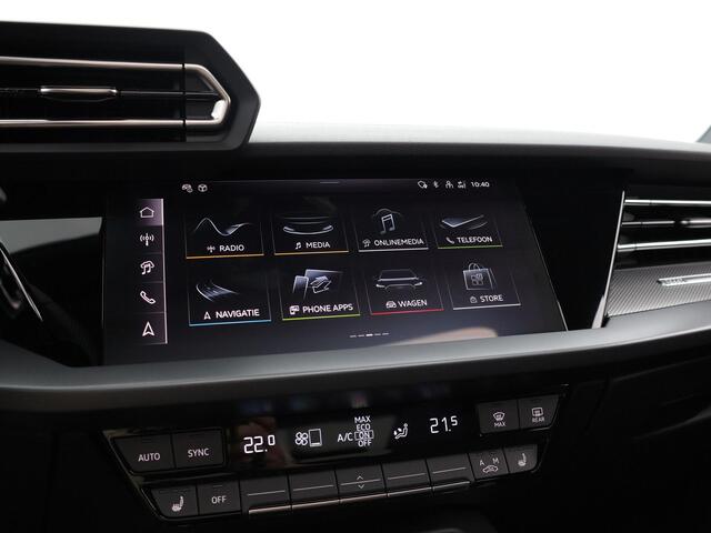 Audi A3 SPORTBACK 45 TFSIe 272pk S-tronic S edition Competition · Panoramadak · Camera · Carbon Achterspoiler · Leder · Elek. voorstoel · Matrix LED · 18'' Inch · Garantie t/m 29-07-2030 of 100.000km