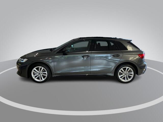 Audi A3 SPORTBACK 40 TFSIe 150kW/204PK S Line · Panoramadak · Stoelverwarming · Apple/Android Car Play · Drive select · Camera + Parkeersensoren · Garantie t/m 03-06-2030 of 100000km.