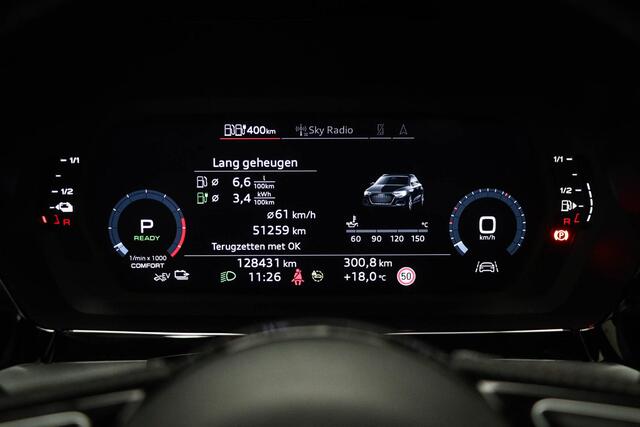 Audi A3 SPORTBACK 45 TFSI e S edition Competition | MATRIX LED / PARKEER- PACK | PANORAMADAK | HALF LEDER | STOELVERWARMING | CAMERA | 18"