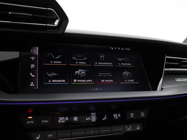 Audi A3 SPORTBACK 40 TFSIe S-Tronic 204 pk S Edition · Panoramadak · Camera · HUD Head-up display · SONOS · Ambient light Pro · Elek. Achterklep · 18 inch · Garantie t/m 07-08-2030 of 100.000km