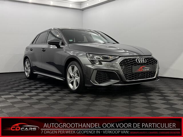 Audi A3 SPORTBACK 30 TFSI S-line Airco, Navi, Parkeersensoren, Virtual desk, Cruise control, Stoelverwarming, A start stop