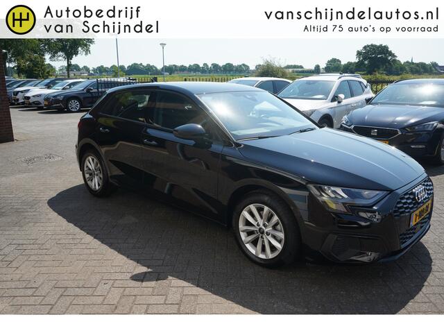 Audi A3 SPORTBACK 30 TFSI PRO LINE ORIGINEEL NEDERLANDS DEALER ONDERHOUDEN ZWARTE HEMEL ANDROID-APPLECARPLAY ADAPTIEVE CRUISE RIJSTROOKSENSOR ECC AIRCO BLUETOOTH PDC LMV ENZ...