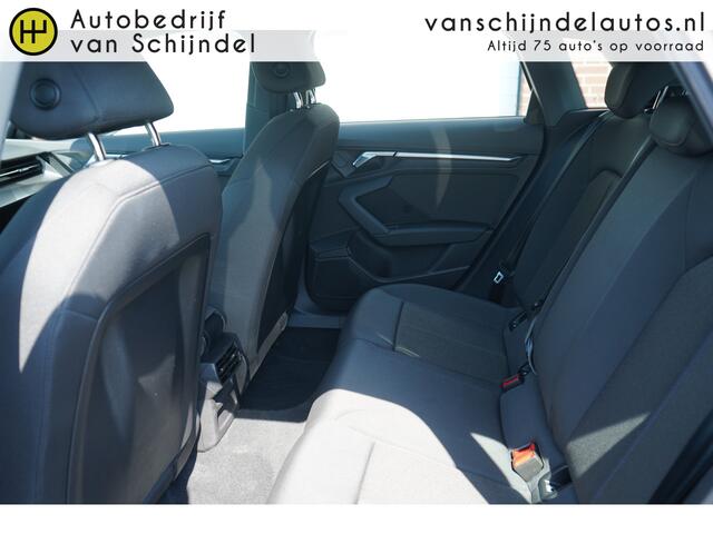 Audi A3 SPORTBACK 30 TFSI PRO LINE ORIGINEEL NEDERLANDS DEALER ONDERHOUDEN ZWARTE HEMEL ANDROID-APPLECARPLAY ADAPTIEVE CRUISE RIJSTROOKSENSOR ECC AIRCO BLUETOOTH PDC LMV ENZ...