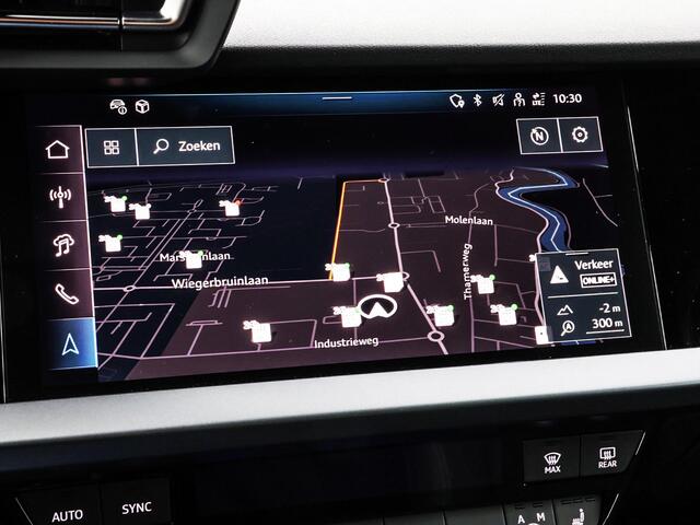 Audi A3 SPORTBACK 45 TFSIe 272pk S-tronic S edition Competition · Camera · Sonos Audio · Elektrische stoelverstelling · Keyless · Stoelverwarming · Afneembare Trekhaak · Fabrieksgarantie tot 03-04-2030 of 100.000km