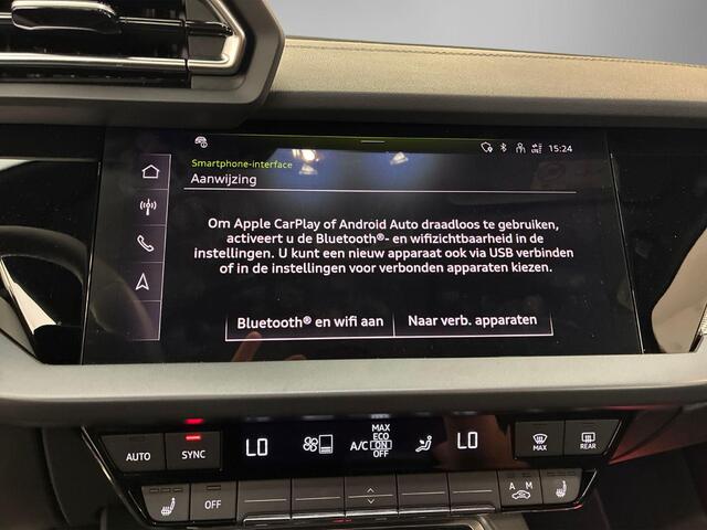 Audi A3 SPORTBACK 40 TFSIe 204pk S-tronic S edition · Apple/Andropid Car Play · Camera · Navigatie · Drive Select · Stoelverwarming · 17'' Inch · Garantie t/m 06-10-2029 of 100.000km