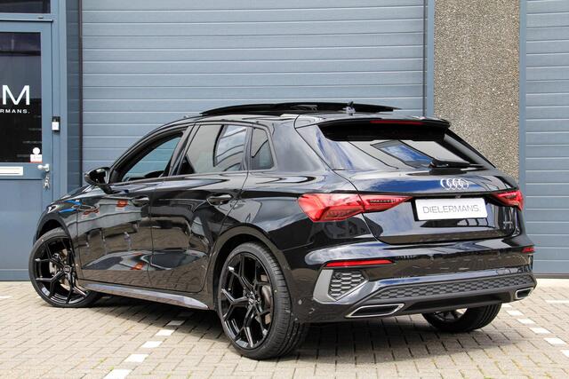 Audi A3 SPORTBACK 40 TFSI quattro Advance Sport | S line | Panorama dak | Full LED | Black on Black | Stoelverwarming | Achteruitrijcamera