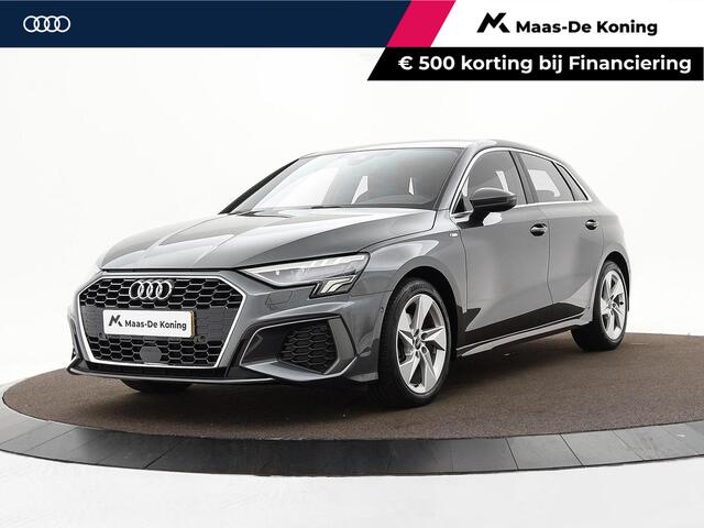 Audi A3 SPORTBACK 35 TFSI 150pk S-Tronic S Edition · Camera · Apple/Android Car Play · Stoelverwarming · Parkeer assistent · Sportstoelen · Garantie t/m 13-06-2027 of 100.000km