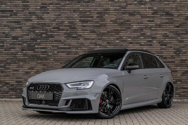 Audi A3 SPORTBACK 2.5 TFSI RS 3 quattro | Panorama | Leder | B&O | Camera | 19"LM | Nardo Grijs
