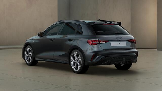 Audi A3 SPORTBACK 40 TFSI e 204PK S edition | Trekhaak | Sonos | Carbon | Matrix | Leder | Rood-Stiksel | 18-Inch | Drive-Select | Camera-Achter | Alcantara |