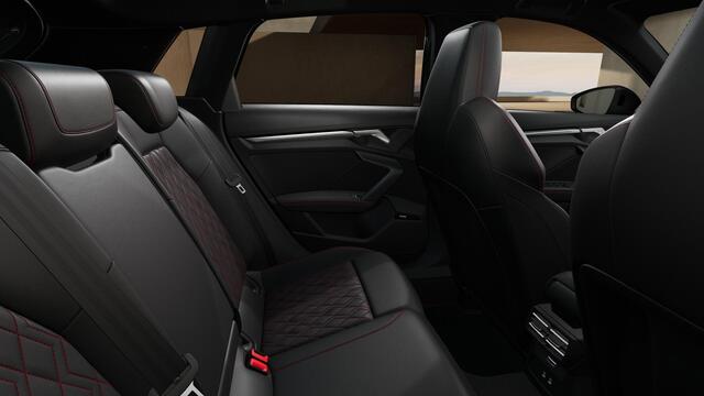Audi A3 SPORTBACK 40 TFSI e 204PK S edition | Trekhaak | Sonos | Carbon | Matrix | Leder | Rood-Stiksel | 18-Inch | Drive-Select | Camera-Achter | Alcantara |