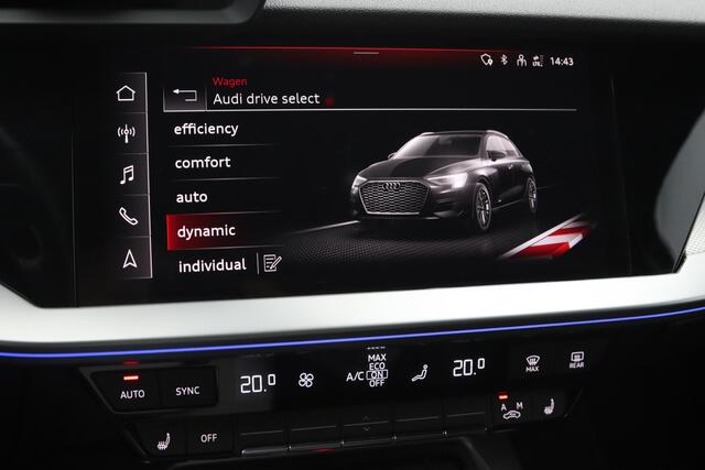 Audi A3 SPORTBACK 40 TFSI e 204 PK S-Line Edition PHEV, RS-Sportstoelen, Stoelverwarming, LED