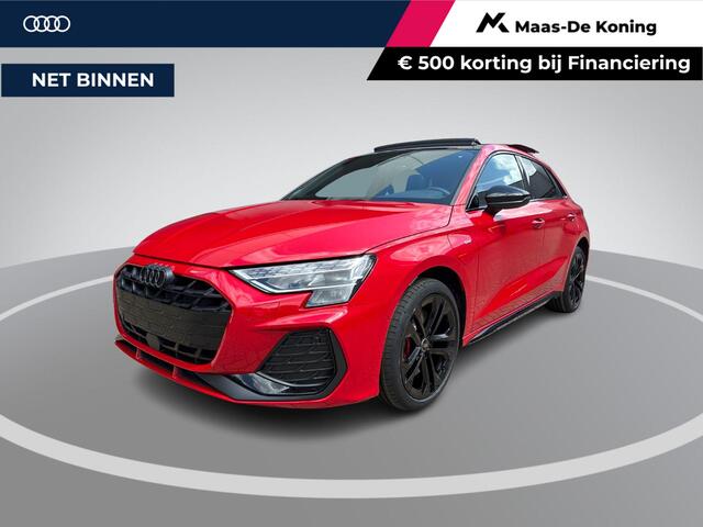 Audi A3 SPORTBACK 45 TFSIe 272pk S-tronic S edition Competition · Panoramadak · Camera · Elek. Bestuurdersstoel · Apple/Android Car Play · Leder/ Alcantara · Zwart Optiek · 18'' Inch · Garantie t/m 10-12-2030 of 100.000km