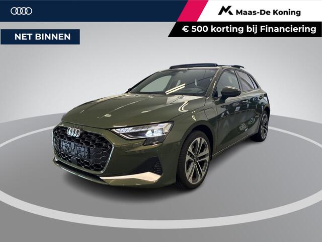 Audi A3 SPORTBACK 1.5 e-hybrid 204pk Advanced Edition · Panoramadak · Camera · SONOS · Elek. Achterklep · Head-Up Display · Keyless · Parkeerassistent · Stoelverwarming · Garantie t/m 07-10-2030 of 100.000km