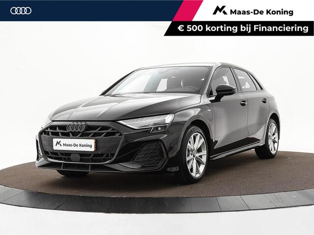 Audi A3 SPORTBACK 40 TFSIe 204pk S-tronic S edition · Camera · Stoelverwarming · Apple/Android Car Play · Park Assist · Navigatie · 17'' Inch · Garantie t/m 27-07-2029 of 100.000km