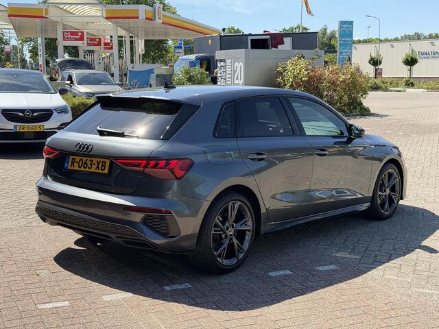 Audi A3 SPORTBACK 30 TFSI S edition 3X S-LINE| MATRIX LAMPEN | PANORAMADAK | ANDROID/APPLE CARPLAY | NAVIGATIE | STOELVERWARMING | PARKEER SENSOREN | VIRTUAL DISPLAY |