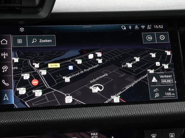 Audi A3 SPORTBACK 40 TFSIe 204PK S-tronic S Line · Camera ·Apple/Android Car Play · Keyless · Navigatie · P-Sensoren · Elek. Achterklep · 18'' Inch · Garantie t/m 25-05-2029 of 80000km.