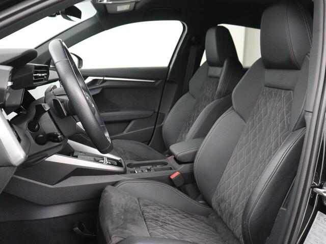 Audi A3 SPORTBACK 2.0 TFSI S3 quattro | Adaptive cruise | B&O | Bang & Olufsen | Matrix LED | Leder/Alcantara | Park Assist | Stoelverwarming | Virtual Cockpit | Carplay | Navigatie | Sportstoelen | Climate control