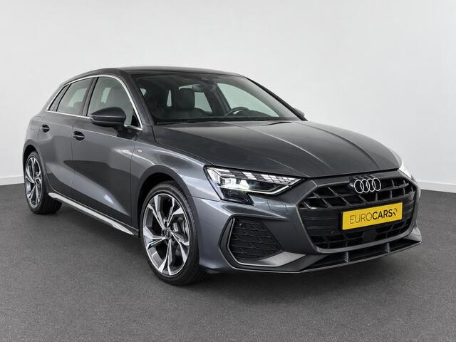 Audi A3 SPORTBACK 40 TFSI e 204pk Automaat S-Line edition Comfort pakket Plus Lichtmetalen Velgen 18" Matrix Led Parkeer sensoren Camera Cruise Control Adaptive Navigatie Apple Carplay/Android Auto