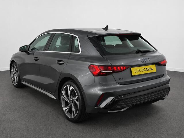 Audi A3 SPORTBACK 40 TFSI e 204pk Automaat S-Line edition Comfort pakket Plus Lichtmetalen Velgen 18" Matrix Led Parkeer sensoren Camera Cruise Control Adaptive Navigatie Apple Carplay/Android Auto