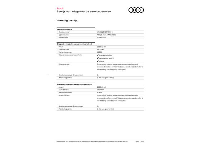 Audi A3 SPORTBACK 35 TFSI S edition | Panoramadak | RS Stoel | Dealer OH | Sfeer | ACC | 19" | Side | Elek. stoel | LED