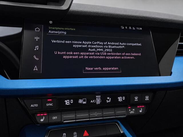 Audi A3 SPORTBACK 30 TFSI 110pk edition one · Panoramadak · Camera · P-Sensoren · Apple/Android Car Play · Cruise Control · 18'' Inch ·