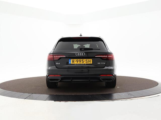 Audi A4 Avant 35 Tfsi 150pk S-tronic S edition · Automaat · Camera · Elek. Achterklep · Optiekpakket Zwart · Navigatie · Stoelverwarming · 18'' Inch velgen ·