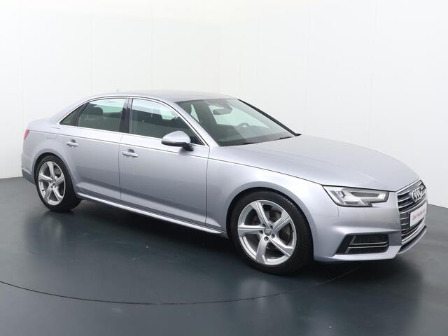 Audi A4 Limousine 1.4 TFSI Sport S line edition | Automaat | Sline interieur + exterieur | Multifunctioneel stuurwiel | Flippers | Automatische verlichting | Deurvergrendeling | Kinderslot | Climate | Drive-select | Navigatie | Bluetooth | Parkeersesnoren achter 