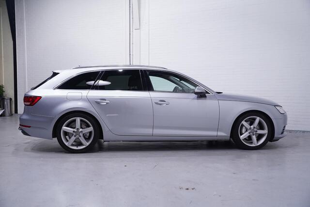 Audi A4 Avant 2.0 TDI ultra S Design Pro Line Plus digi-cockpit sportstoelen drive-select leder/alcantara wegklapbare-trekhaak sportonderstel keyless start/entry schakelflippers cruise controle PDC v+a 18"LMV private-glas