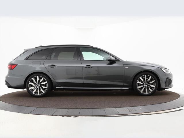 Audi A4 Avant 35 Tfsi 150pk S-tronic S edition Competition · Camera · Apple/Android Car Play · Navi · P-Sensoren · Zwart Optiek · Alarm · 18'' Inch · Garantie t/m 26-03-2028 of 100.000km