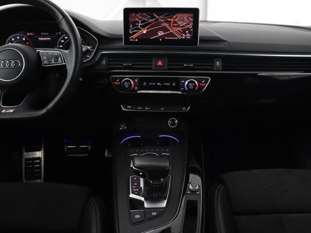 Audi A4 40 TFSI Sport S Line Black Edition | Stoelverwarming | Adaptive cruise | Keyless | Virtual Cockpit | Carplay | Half leder | Navigatie | Full LED | 19'' | Sportstoelen | Sfeerverlichting