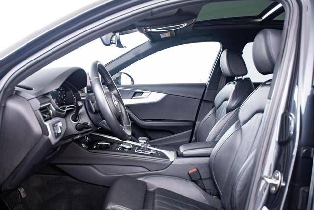 Audi A4 Avant 40 TFSI Sport S line black edition Panoramadak - Head up - Elektrisch verstelbare/verwarmde stoelen - Interieurvoorverwarming - B&O - Assistentiepakket City/Parking - MMI navigatie plus -