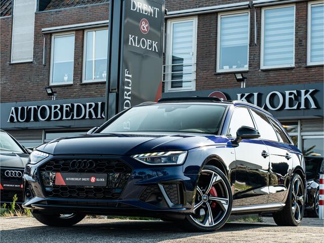 Audi A4 Avant 40 TFSI S edition PANO RS SCHAALSTOEL BLACK OPTIC 19 INCH CAMERA TREKHAAK BOMVOL!!