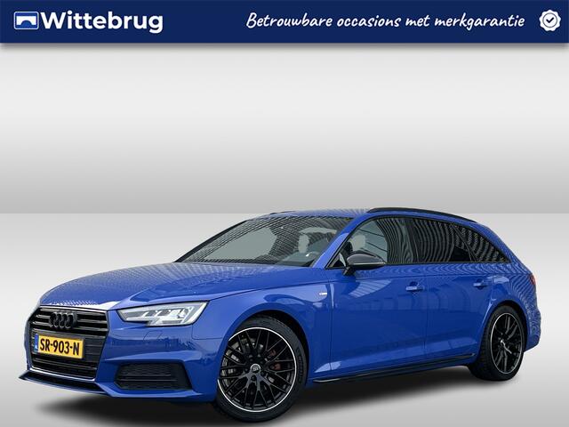 Audi A4 Avant 2.0 TFSI 190PK Sport S line black edition | Nogaroblau RS2 Kleur | Matrix | MMI Navigation | Leder roodstiksel | 18 Inch |